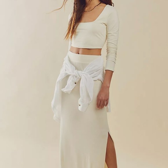 Free People Shenanigans Maxi Skirt and Top Set - Picture 1 of 14